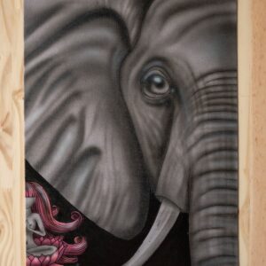 La femme et l'éléphant